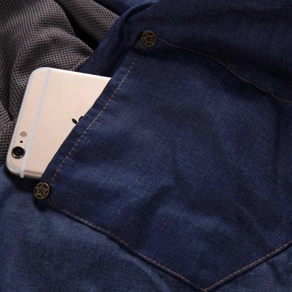 CYBERNOVA Reversible Pet Sling Carrier Bag Adjustable Length up to 13+ Lbs - Offers Strength and Comfort Carrier Bag with Your Dog Cat on Trip (Dark Blue) image number 4