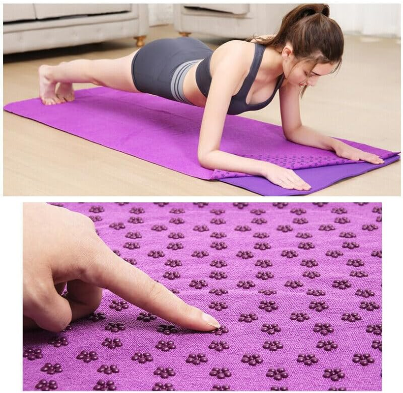 Non-Slip Yoga Towel Mat Fitness Gym Microfiber Blanket, Super Absorbent, 72"X25"