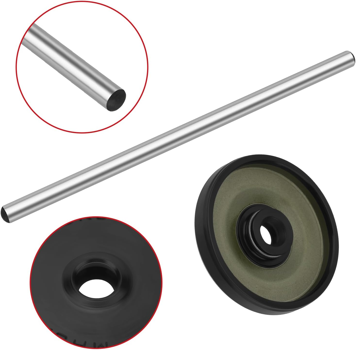 JAVIK Left Clutch Push Rod & Seal Fit for Suzuki GSX1100G Haya-Busa B-King 1300 GSX1300 1991-2020，O.E.M# 23111-26D00 09285-06015 image number 5