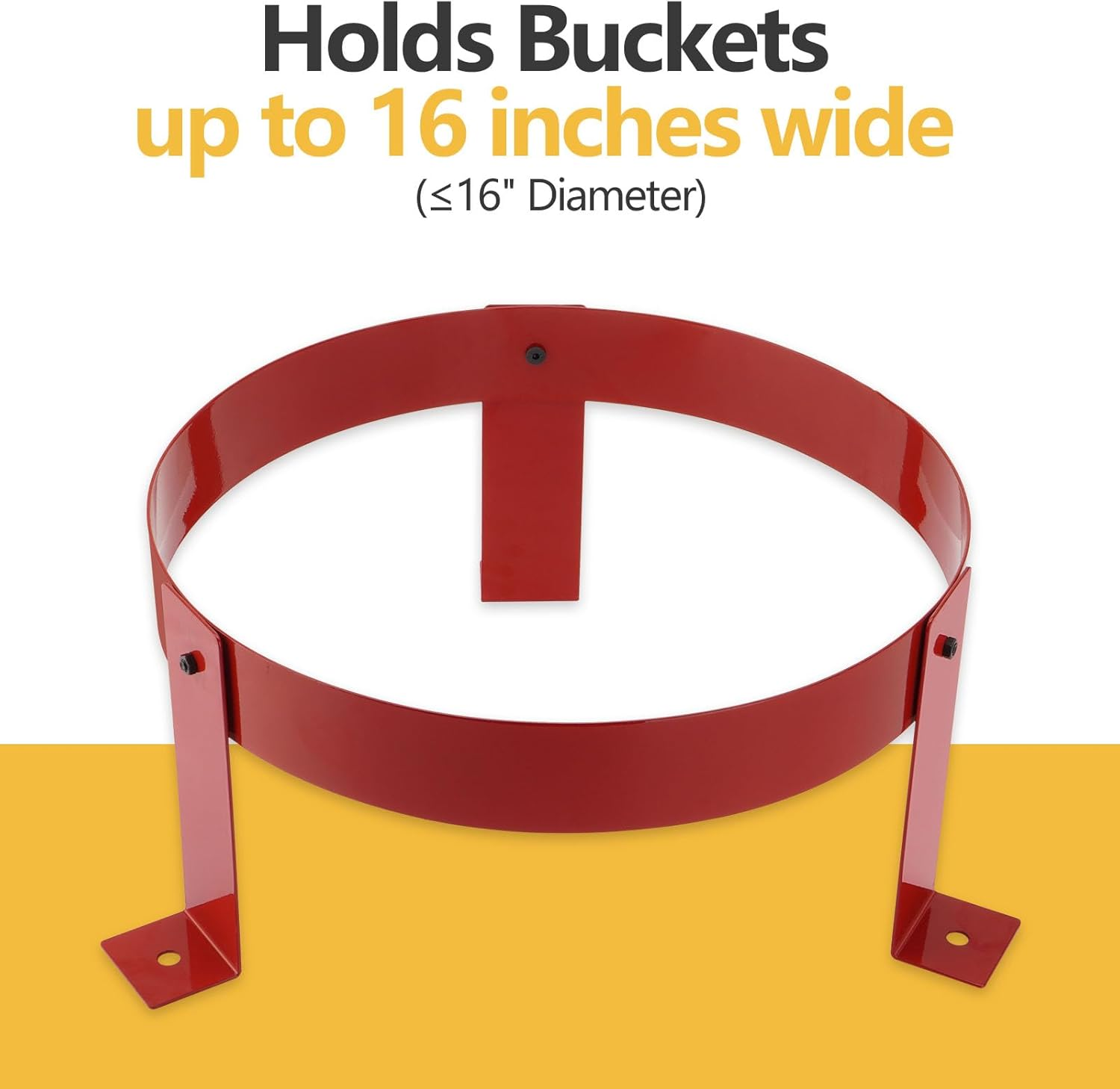 SPARKWHI 5 Gallon Bucket Holder 16 Inch Diameter, Bucket Holder Rack for RV, Truck, Cart, UTV, Landscape Trailer image number 1