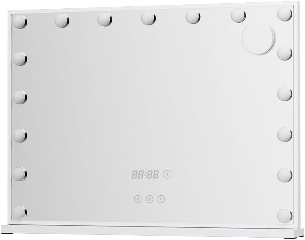 Embellir Hollywood Makeup Mirror, 80 X 60Cm Vanity Mirrors Beauty Cosmetic Dressing Bathroom Decor, 17 LED Light Bulbs with 10X Magnification Frame Tabletop Lights Rectangle Dimmable image number 6