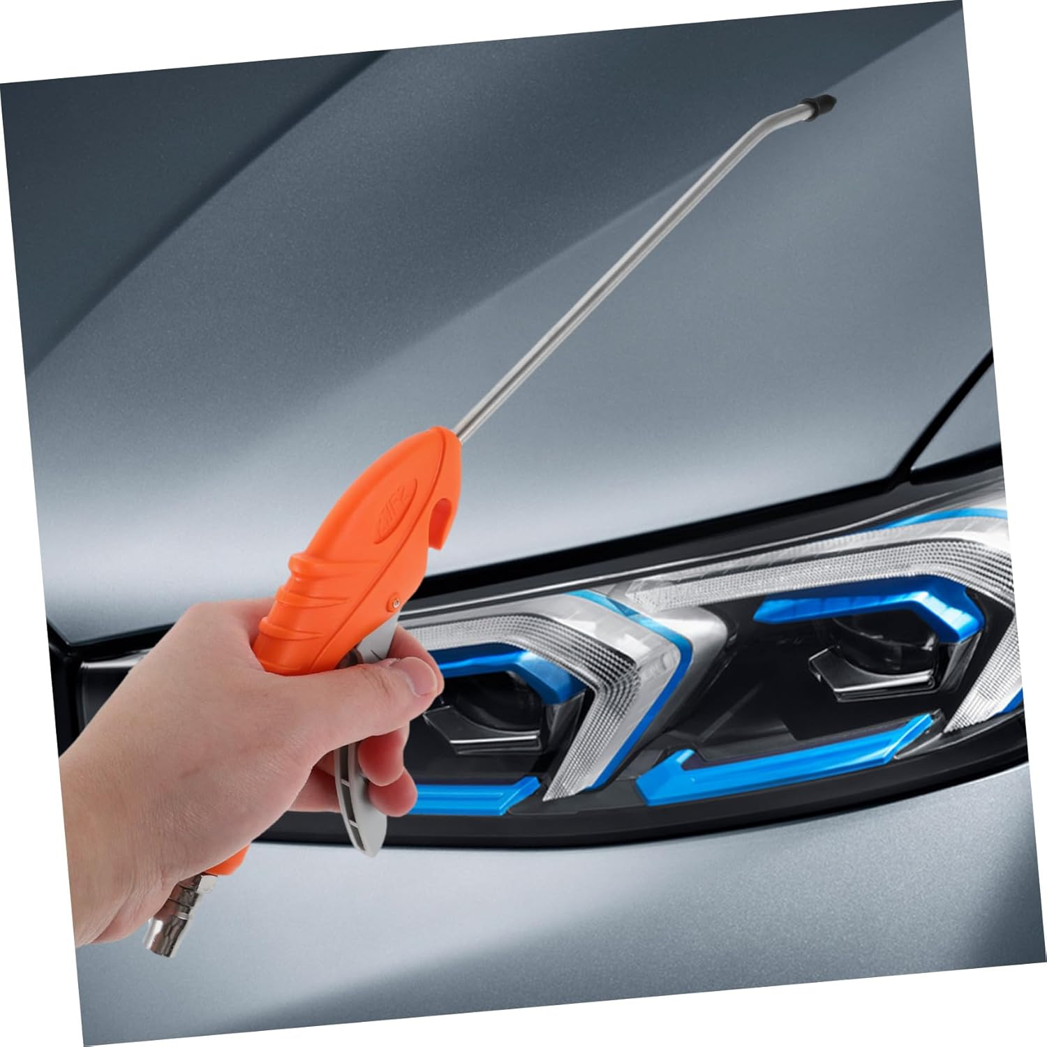 HOODANCOS Pneumatic Dust Blower Air Duster Gun Set with Extended Nozzle High Pressure Air Spray Cleaner for Car Detailing and Pc Cleaning Automotive Exterior Care image number 6