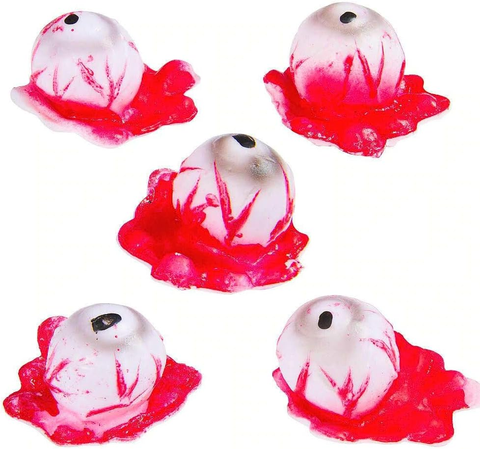 Amscan Asylum Bloody Plastic Eyeballs, 5 Pieces image number 2