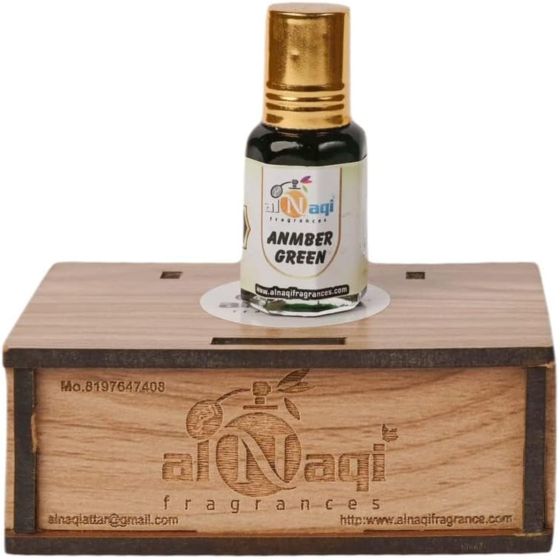 Ethnic Choice Al Naqi ANMBER Green Attar -6Ml | for Men and Women | Pack of 1 | Original & 24 Hours Long Lasting Fragrance | Most Wanted Arabian Aroma | (Unisex) |
