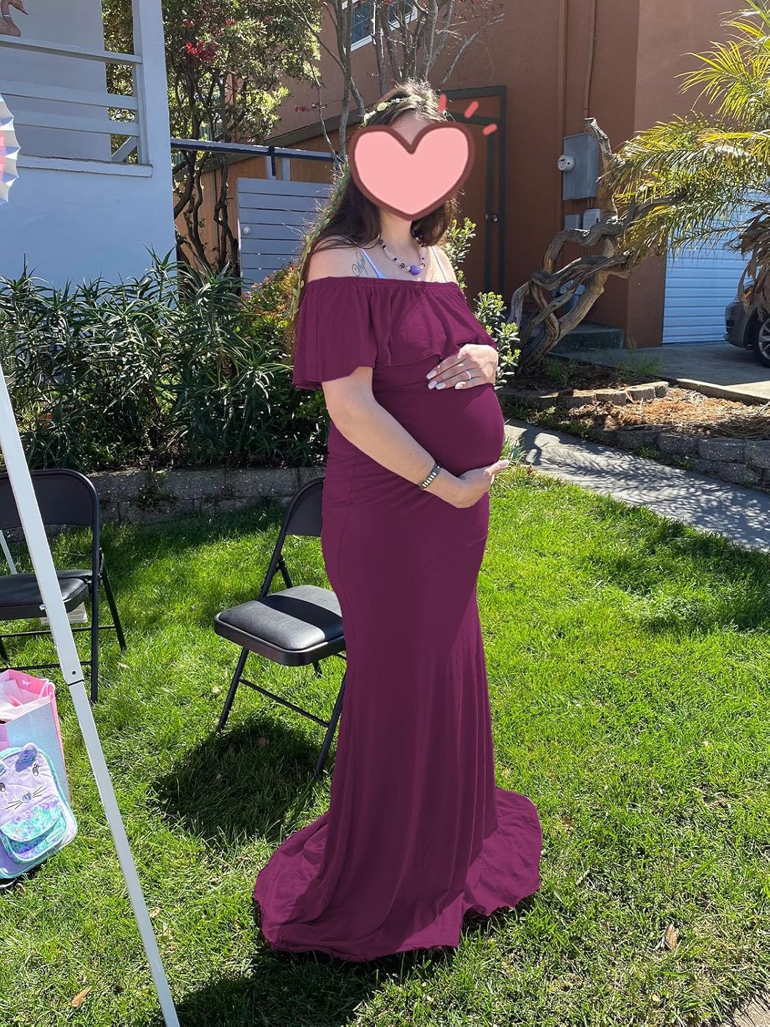 Glampunch Women'S Maternity Nursing Tops Long Sleeve Breastfeeding Top Tee Shirt Double Layer Pregnancy Shirt image number 3