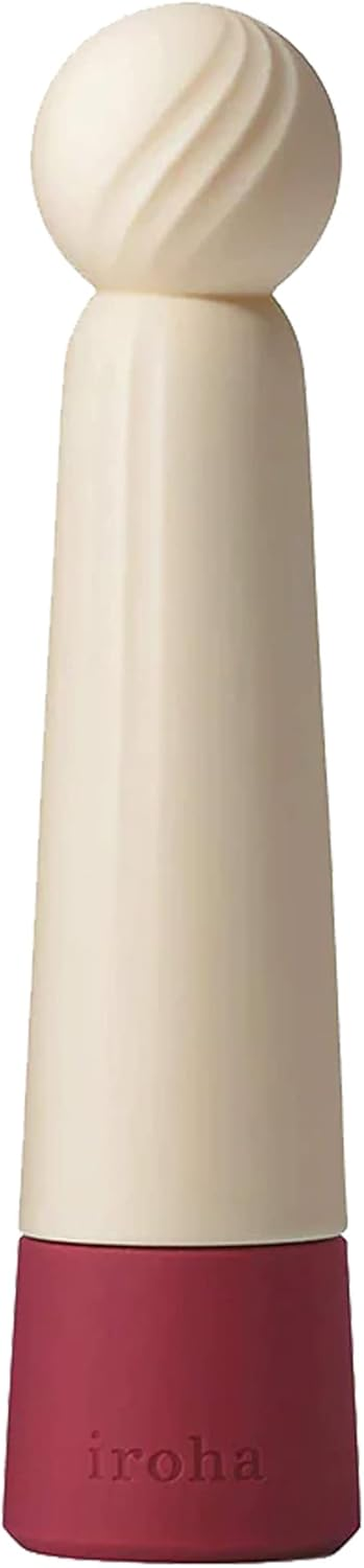 Iroha Rin Akane Burgundy Women Soft Touch Silicone Vibrator Adjustable Strengths Battery Operated Stick Shaped image number 1