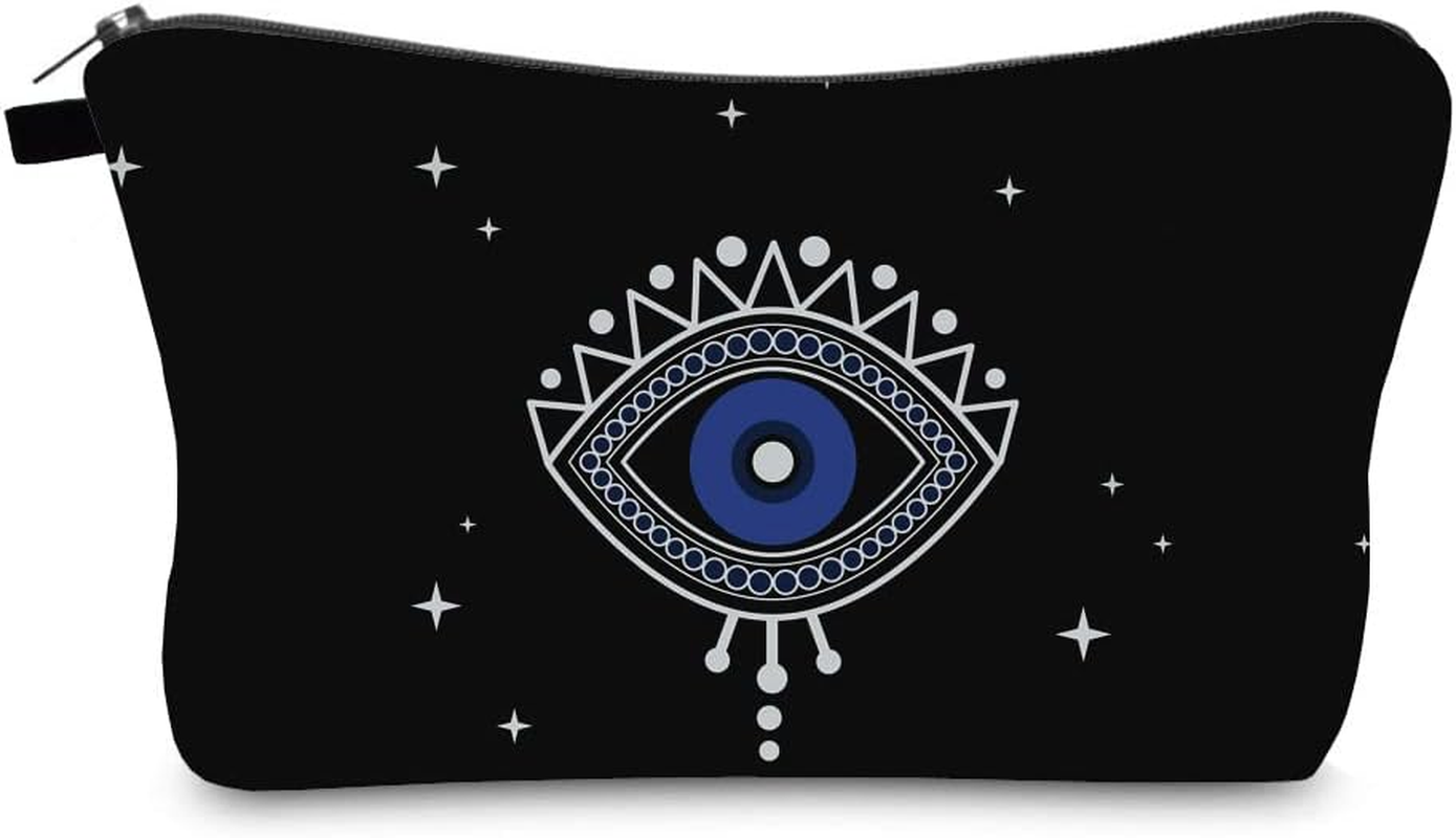 Allover Print Makeup Bag Cosmetic Bag Organizer Makeup Pouch Toiletry Pouch Clutch Cosmetic Pouch for Adult Women Travel and Daily Use, Moon Phase 1 - Bee image number 7