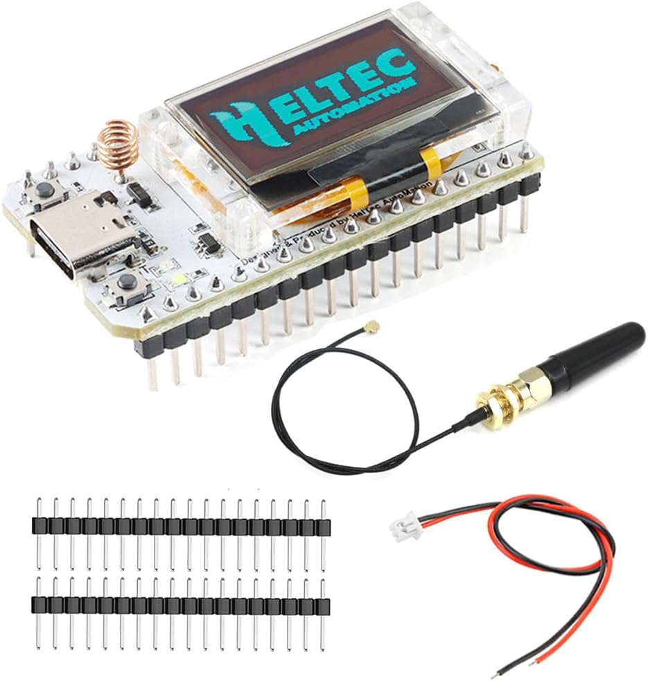 Hiletgo ESP32 Lora V3 SX1262 0.96 Inch OLED Display Development Board Wifi Bluetooth Dual Core 240Mhz CP2102 and 433-510Mhz Antenna for Arduino Smart Wifi Lora 32(Unsoldered) image number 5