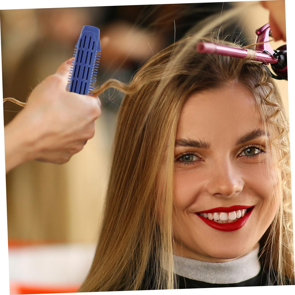 4Pcs Multifunctional Hair Curlers Airy Roller Sleeping Clips for Lightweight and Portable Hair Styling Tools for Women and Girls image number 4