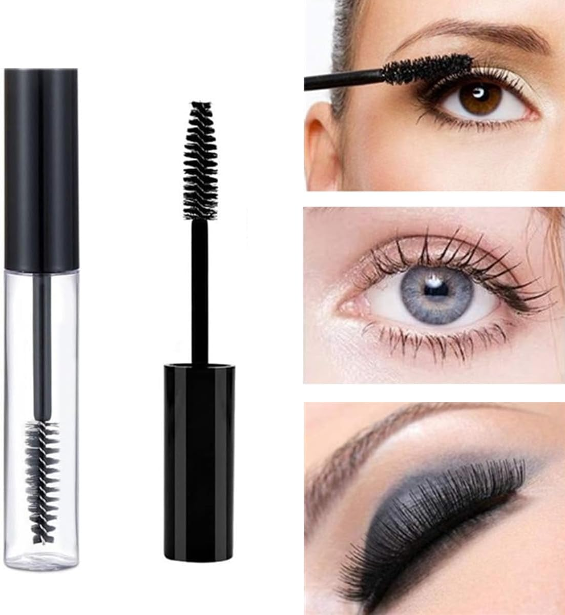 3Pcs 10Ml Empty Mascara Tubes with Eyelash Wand, Eyelash Growth Liquid Portioning Bottles,For DIY Cosmetics,Travel and Business Trip(3 X 10Ml Bottle,3 X Funnel,3 X Dropper,3 X Rubber Inserts) image number 2