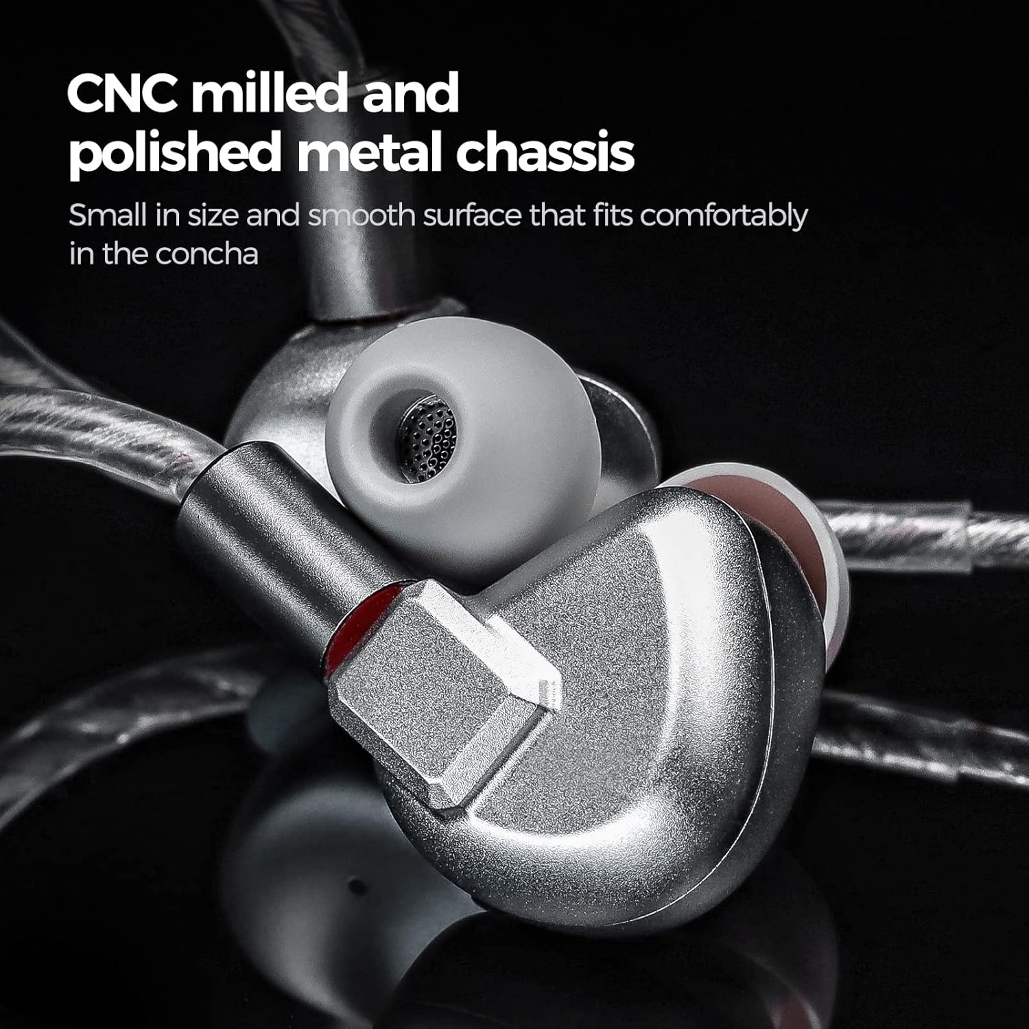 Letshuoer S12 In-Ear Headphones 14.8Mm Planar Magnetic Driver Wired In-Ear Hifi Earphones for Smartphones/Pc/Tablet (4.4Mm Connector, Silver)