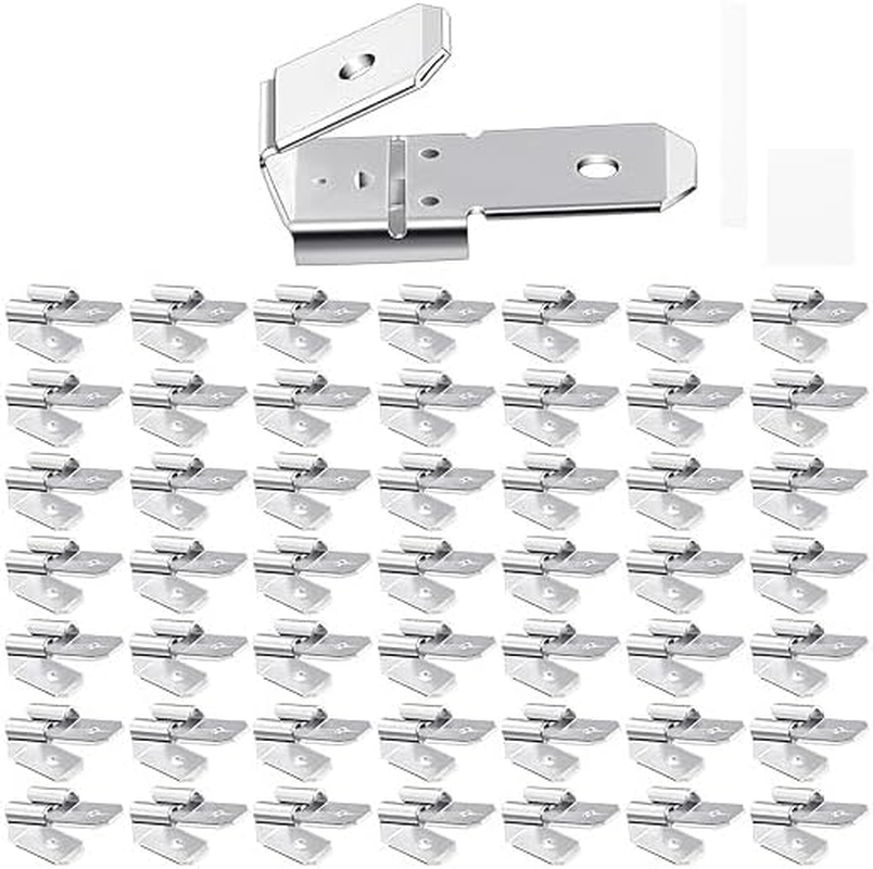 50PCS Silver Double Piggyback Spade Connectors, Electrical Double Male Female Adapter, Female Male Quick Disconnect Piggyback Spade Crimp Terminals Assortment Kit image number 6