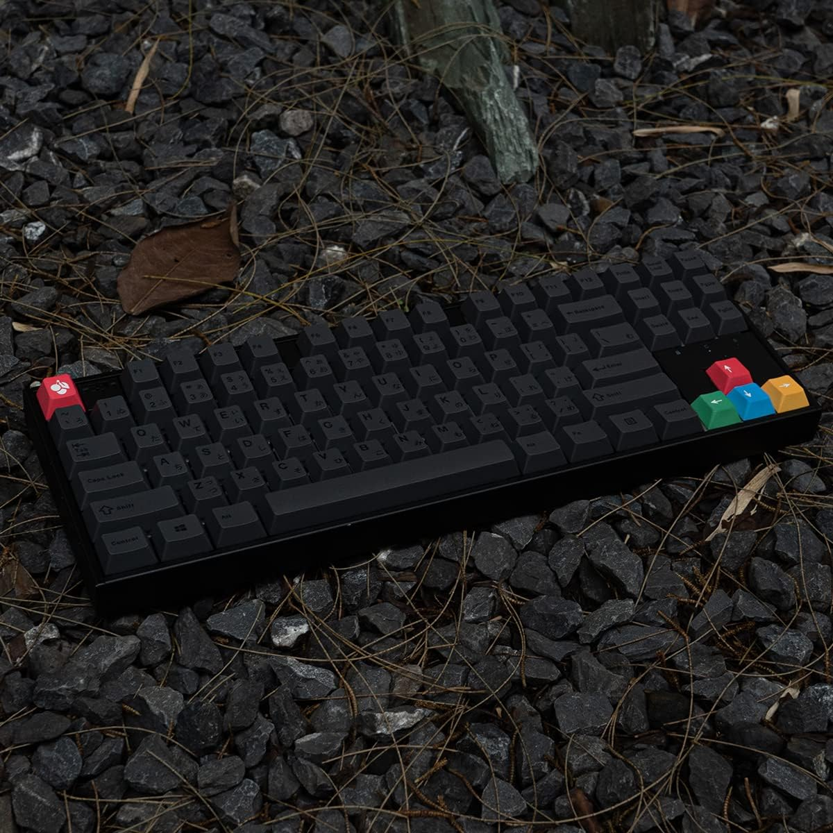 Mintcaps PBT Gray Japanese Keycaps Cherry Profile Retro Dye-Sub Keycaps Set 130 Keys Custom Keyboard Key Caps for 60% 65% 70% 75% Cherry Gateron MX Switches Mechanical Keyboards image number 3