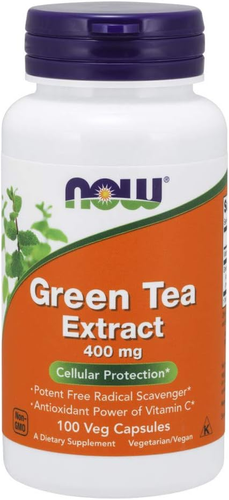 NOW Supplements, Green Tea Extract 400 Mg, 100 Veg Capsules image number 4
