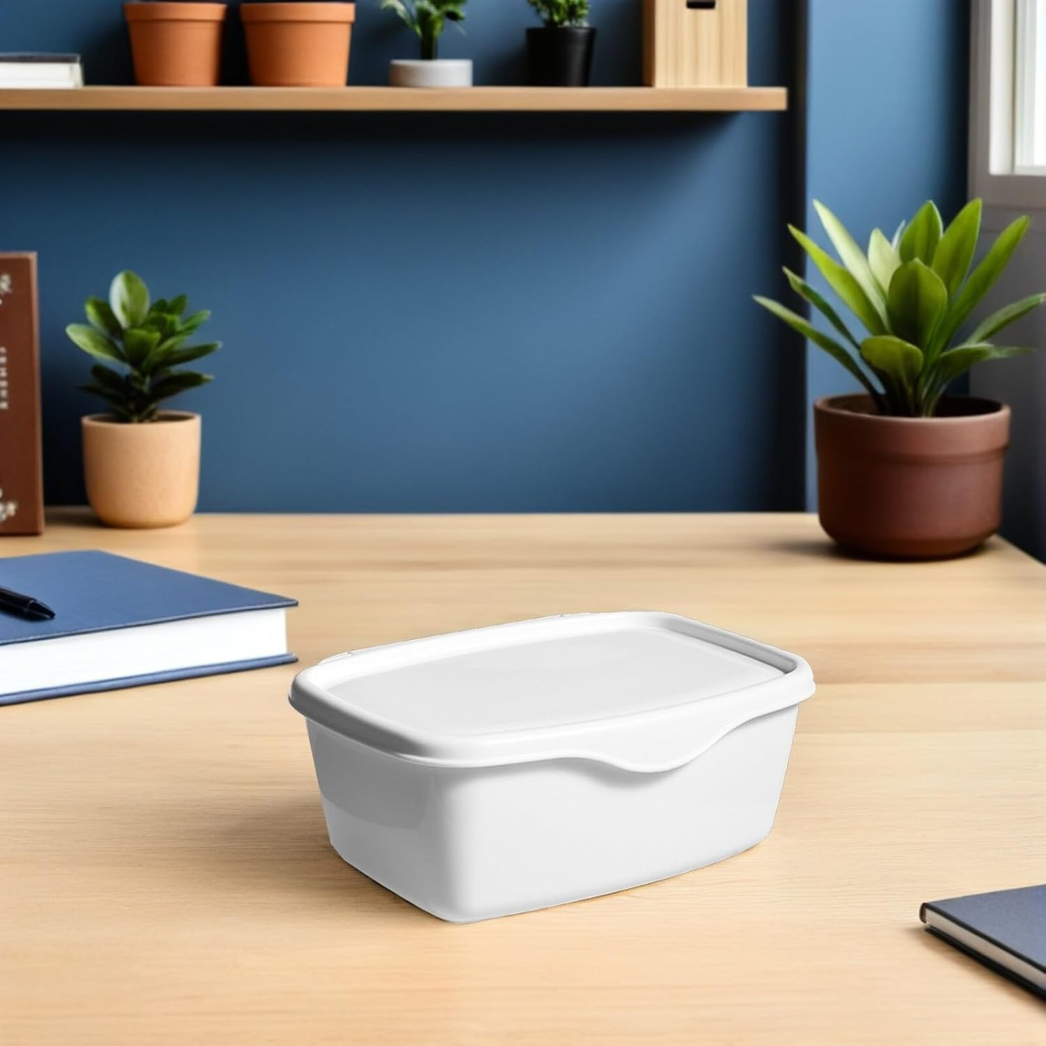 Alipis Plastic Wet Wipes Container Box Lid Thickened White Pp Dustproof Tissue Storage Case for Bathroom Desktop Organizer image number 3