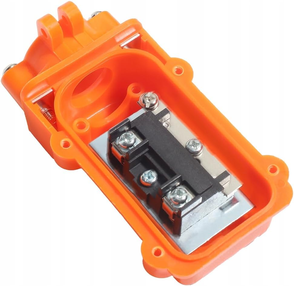 Aikoolwer 2 Ways Hoist Crane Push Button Switch Rain Proof Up-Down Switch Control Station Momentary COB61-UP-DOWN image number 1