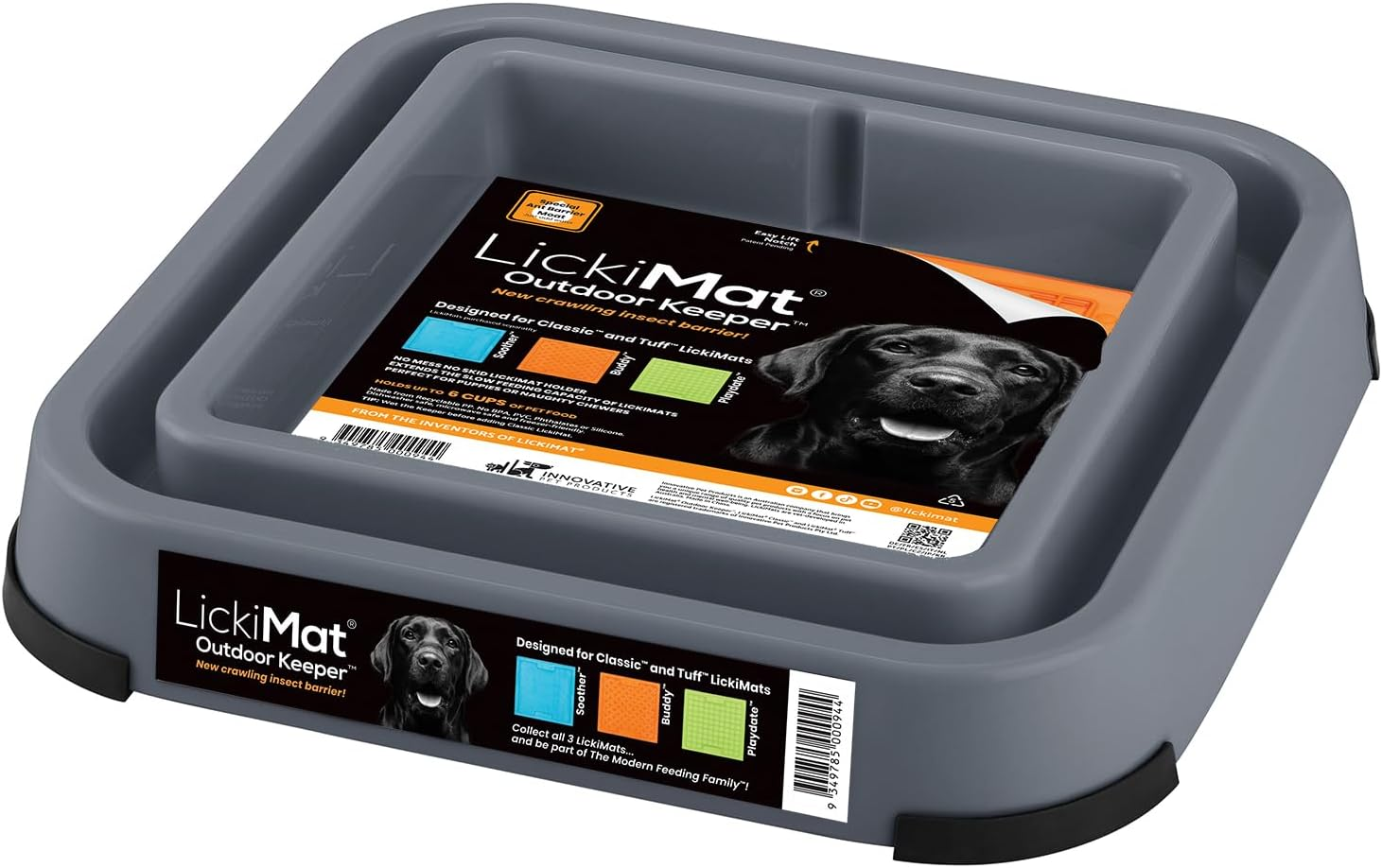 Lickimat Outdoor Keeper - Elevate Your Lickimat Experience, Extend to Full Feeder for Cats and Dogs - Innovative Design for Enriched Mealtime Fun image number 1