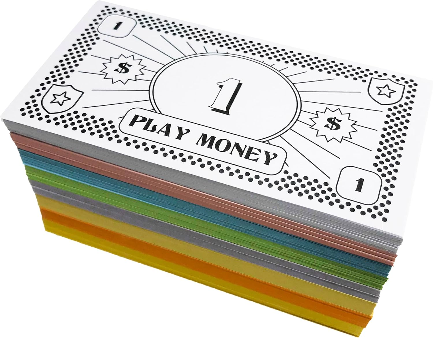 Opoly Play Money &ndash; 520Pcs Fake Money for Board Games &ndash; 65 of Each Bill in 8 Denominations &ndash; $1, 5, 10, 20, 50, 100, 500, & $1000 - Paper Money for Pretend Play Cashier, Refill Packs, Stocking Stuffers image number 1