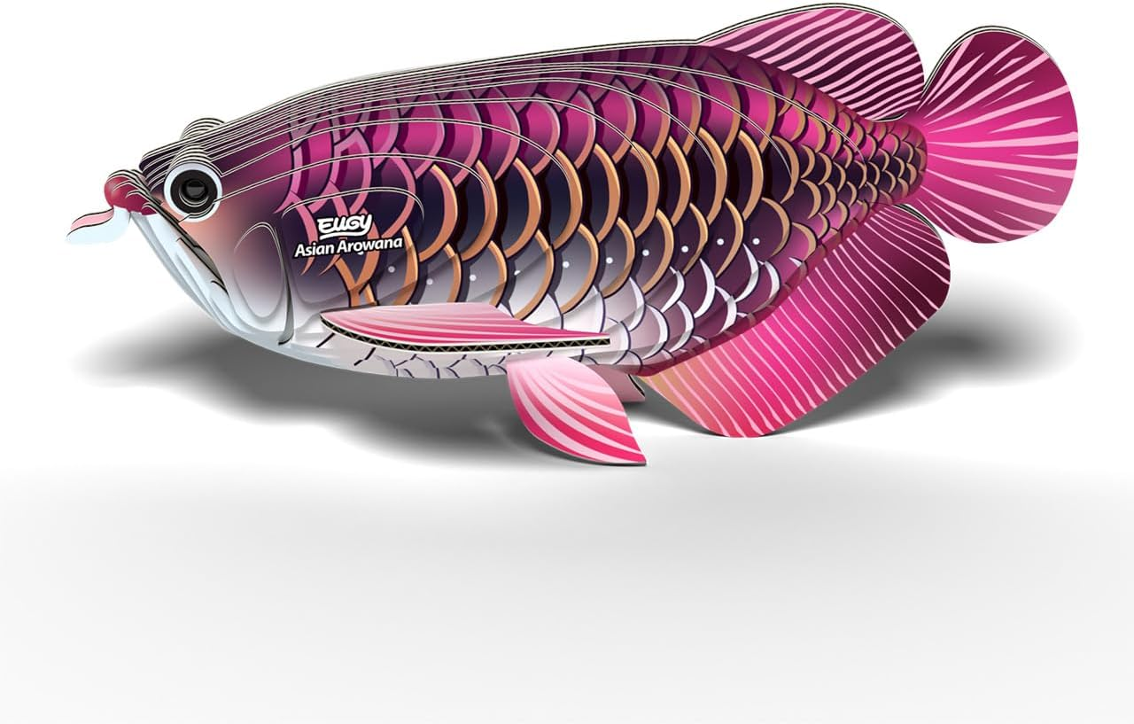 EUGY 118 Asian Arowana 3D Puzzle - 24 Piece Eco-Friendly Educational Toy Puzzle for Boys, Girls & Kids Ages 6+ image number 3