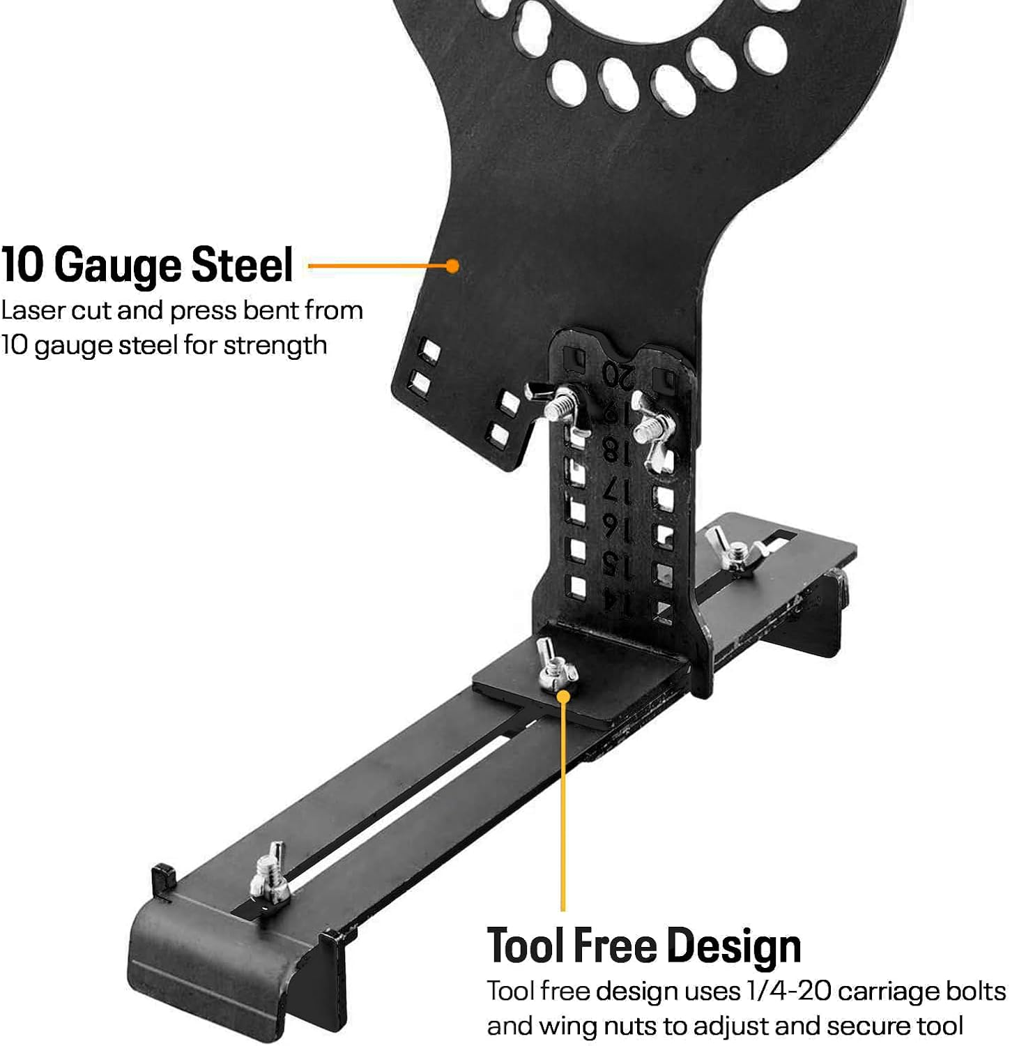 Wheel Fitment Simulator Tire/Rim Fit Size Measuring Mockup Tool, Supports 14 to 20 Inch Wheel Diameters and 7 to 10 Inch Wheel Widths, 5-Lug Metric Wheel Bolt Pattern - 6-Lug image number 2