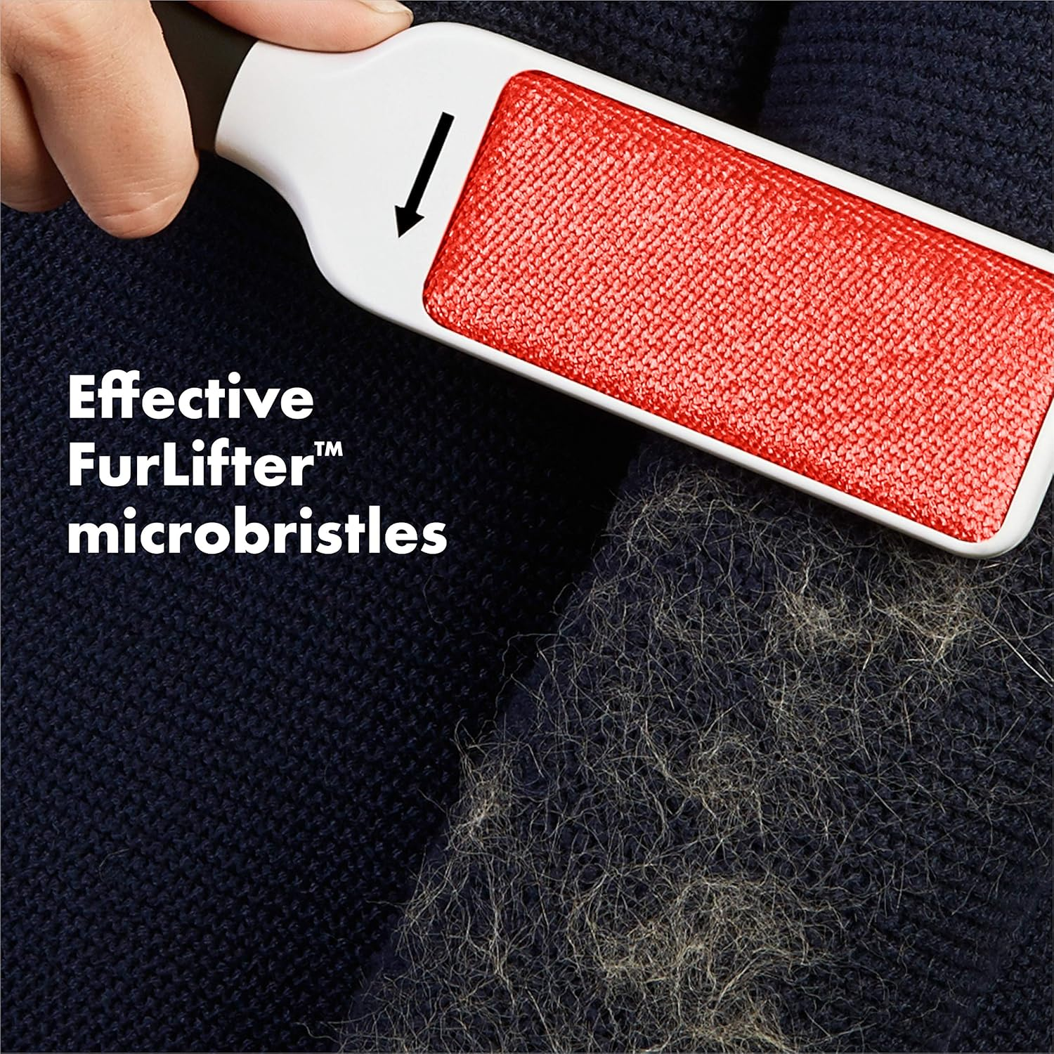 OXO Good Grips Furlifter Pet Garment Brush Hair Remover for Clothing, White, Garment Brush image number 1