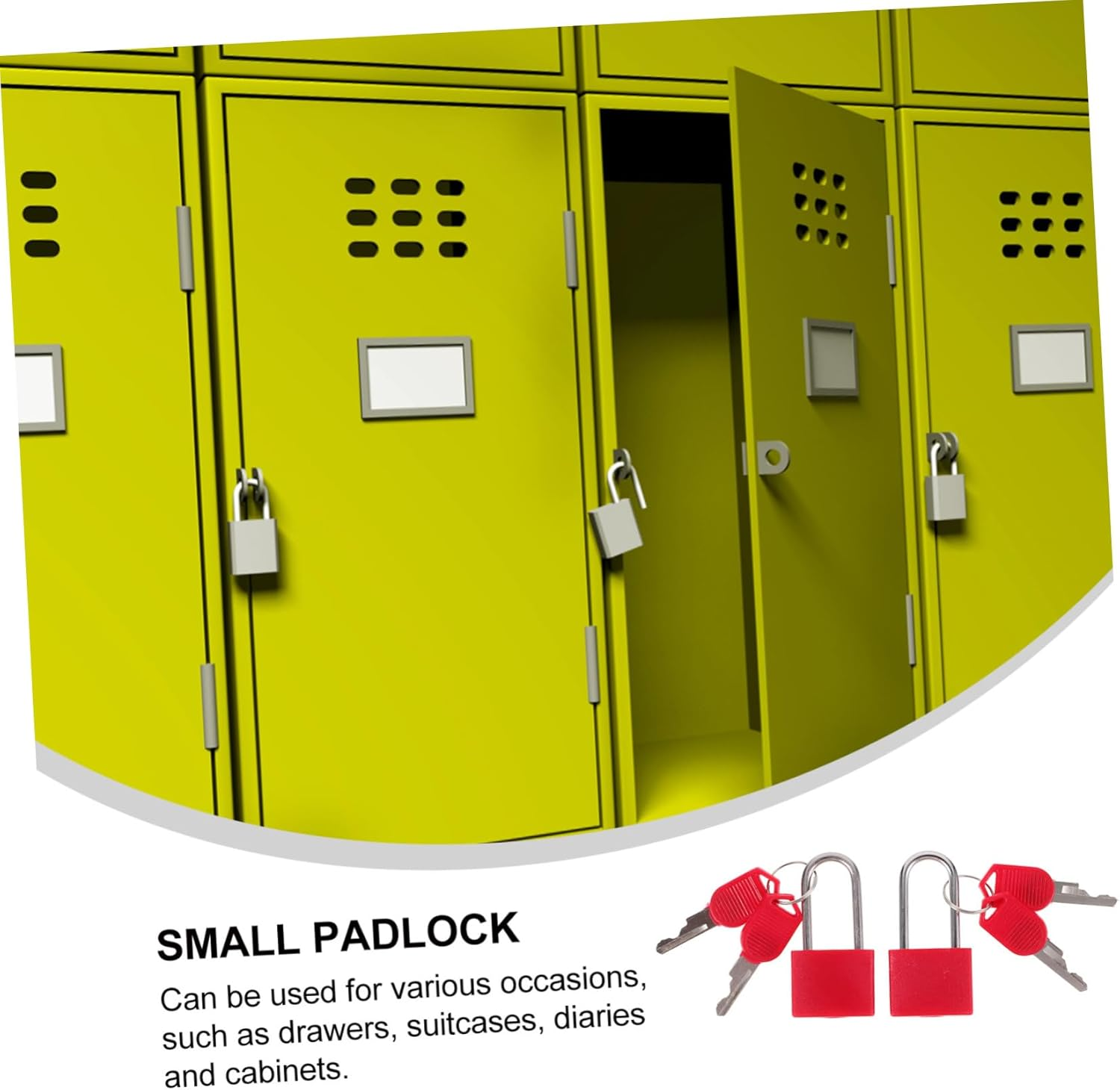 HOUDERCO 2Sets Replacement Padlock Keys for Luggage Bag Handbag Jewelry Box Diary Safe Locks image number 5