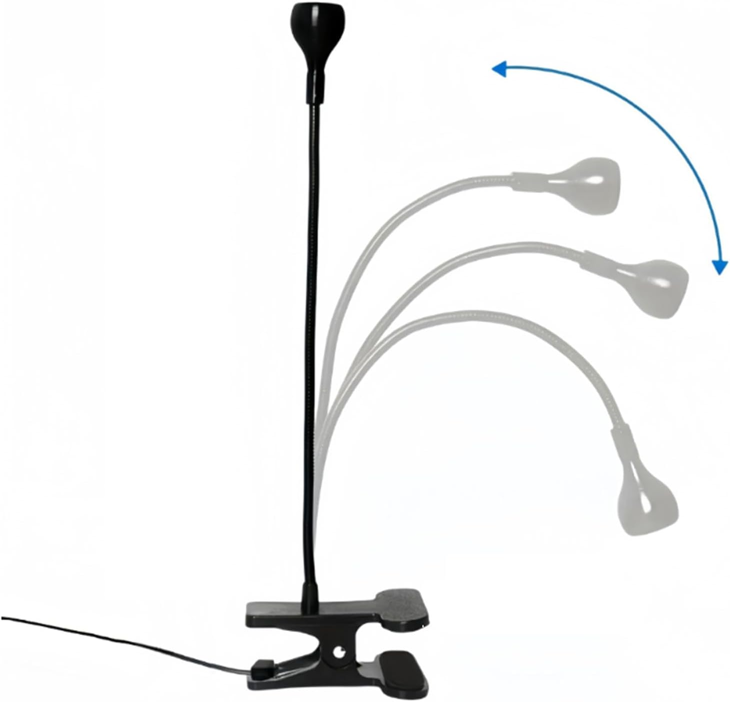 Jiimhte Gooseneck UV Lamp for Gel X Nails - Gooseneck LED Nail Light for Gel Nails, Clamp Nail Lamp,Small USB UV Lamp, Manicure Dryer, Home Salon Nail Accessories for Women Girls - White image number 2