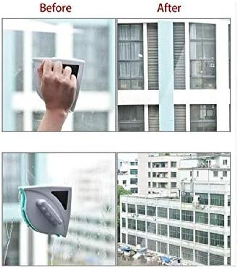 Magnetic 5-12Mm Thickness Window Glass Cleaning Brush Home Window Glass Cleaner Tool Double Side Wiper Useful Surface Brush Cleaning Tools image number 1