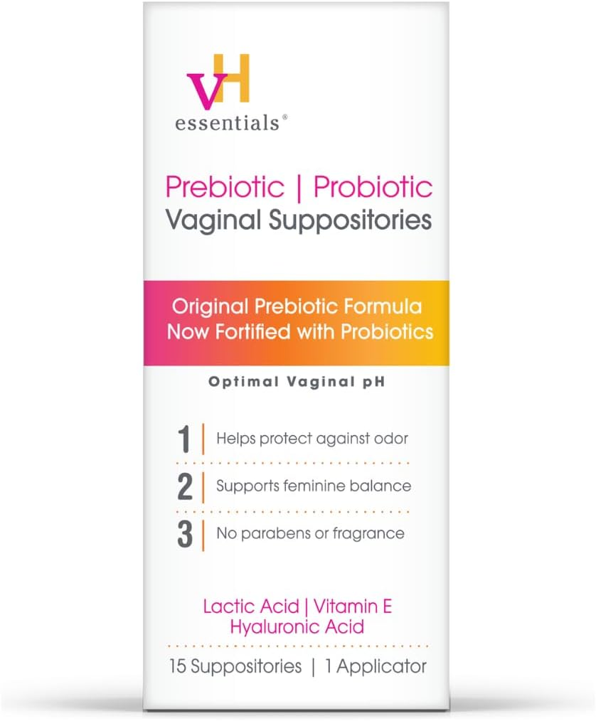 Vh Essentials Prebiotic PH Balanced Vaginal Suppositories - 15Count Box image number 5