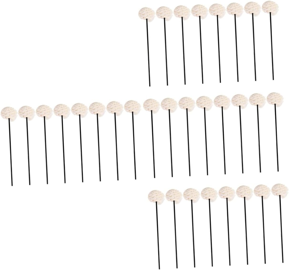 LALAFINA 32Pcs Household Rattan Aromatherapy Sticks for Diffuser Flower Replaceable Scented Sticks Dried Flowers for Essential Oil Diffusers
