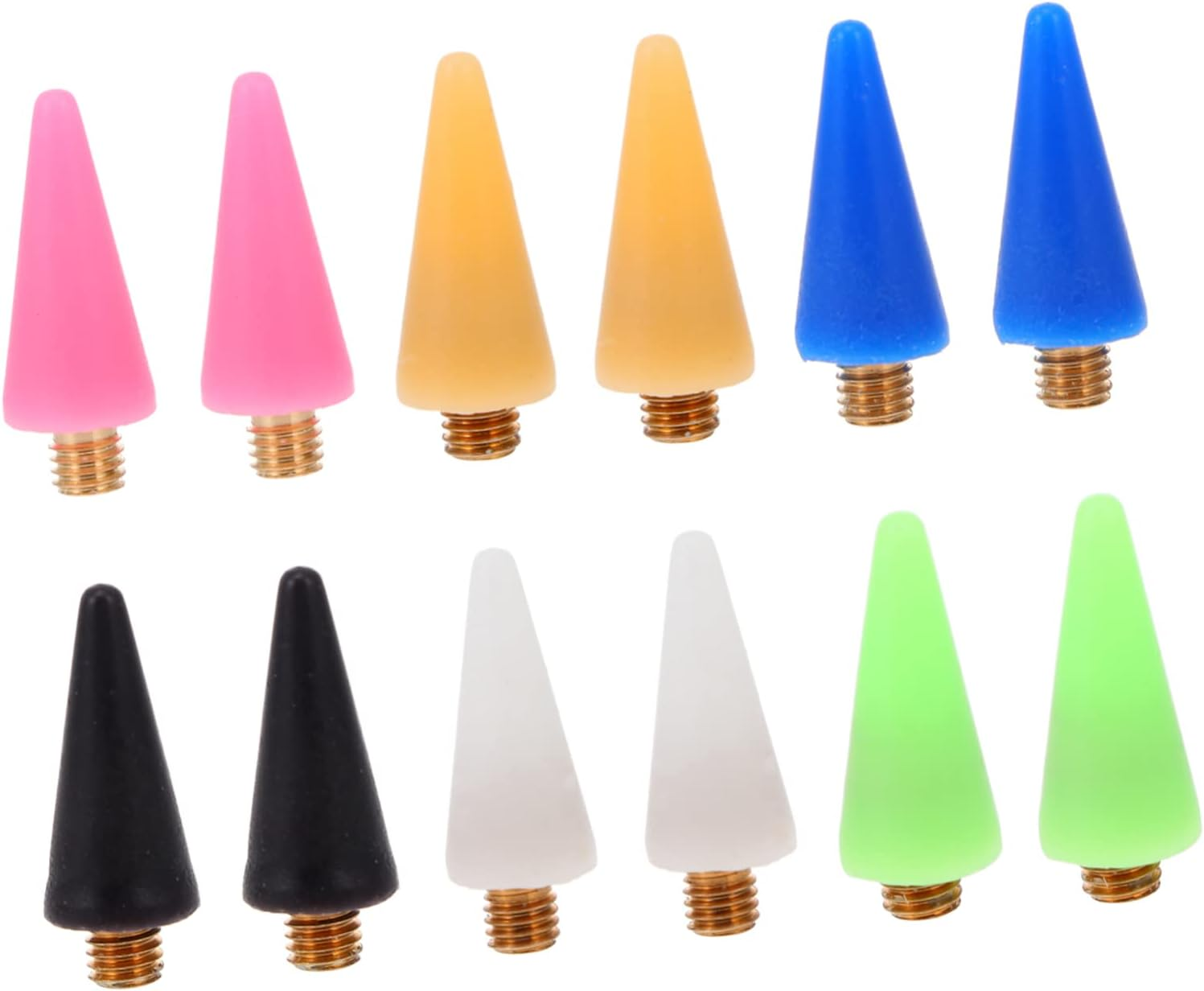 12Pcs Nail Rhinestone Picker Replacement Wax Tips Multi-Color Nail Dotting Pen Heads Manicure Tool for Precise Art Decoration and False Application image number 1