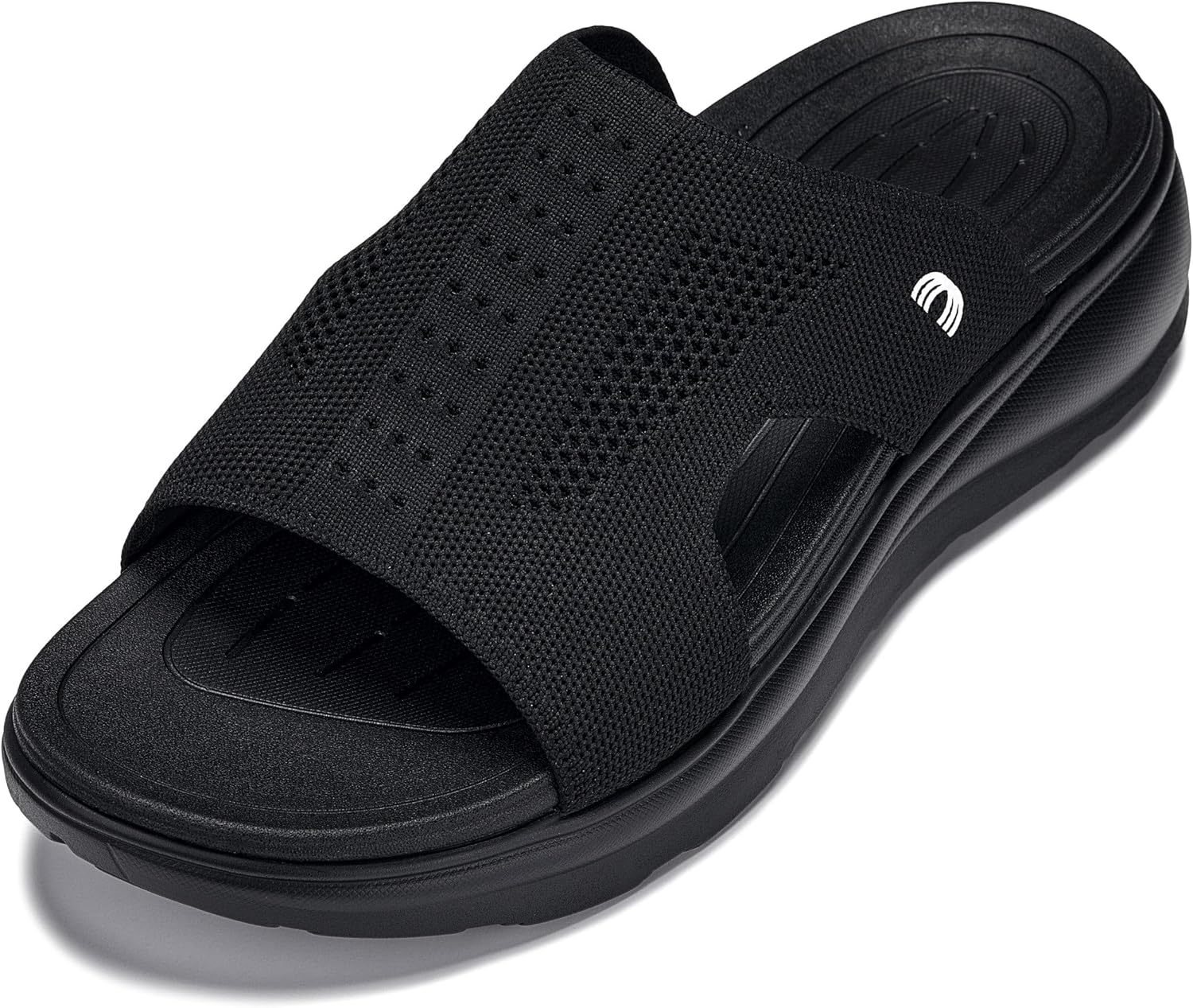 CALTO Men'S Invisible Height Increasing Elevator Shoes - Ultra Light-Weight Slip-On Comfort Sandals - 2 Inches Taller