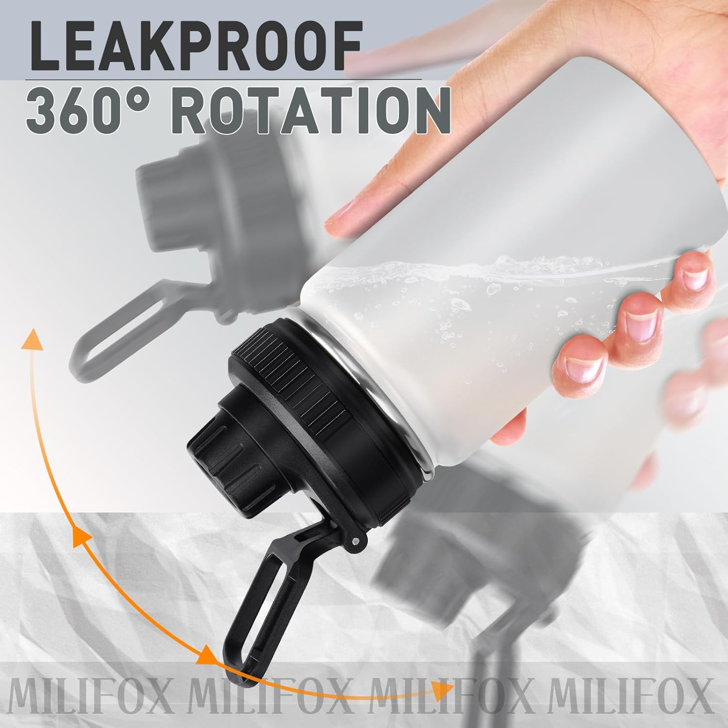 Milifox Insulated Water Bottle Stainless Steel Mini with Double Wall Vacuum Wide Mouth Leakproof BPA Free Keep Cold and Hot 350ML - Purple image number 2