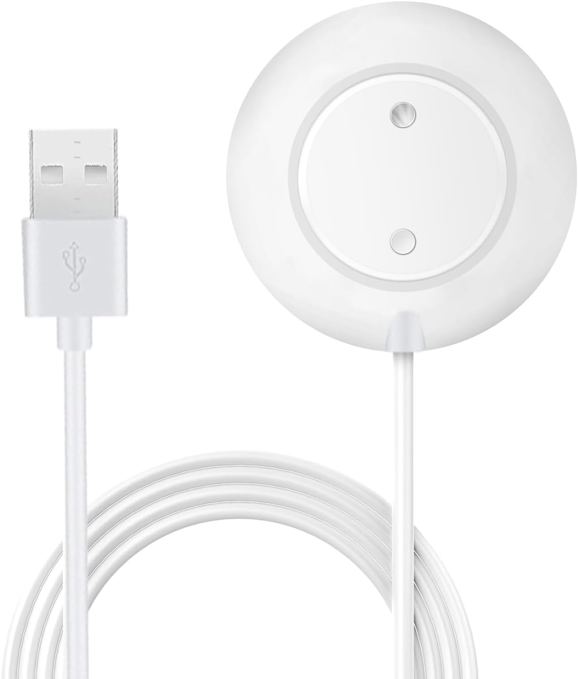 Charger Dock Compatible for Rose Toy Portable Magnetic Replacement Charging Stand Adapter with USB Charging Cable Cord for Rose Massagers,White image number 2