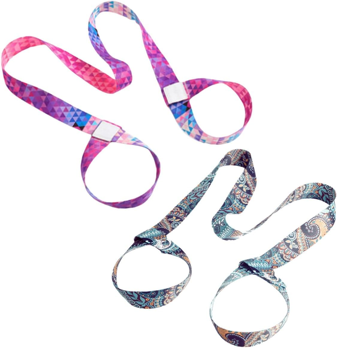 Adjustable Yoga Mat Carrier Stretch Band, Yoga Mat Carrying Band, 2 Pieces in Color image number 1