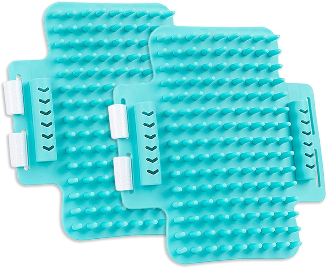 2 Pack Cat Self Groomer, Rubber Table Corner Face Wall Scratcher, Soft Pet Chin Head Grooming Brush Comb for Indoor Kitten Puppy Relaxing Bathing Cleaning, Gray