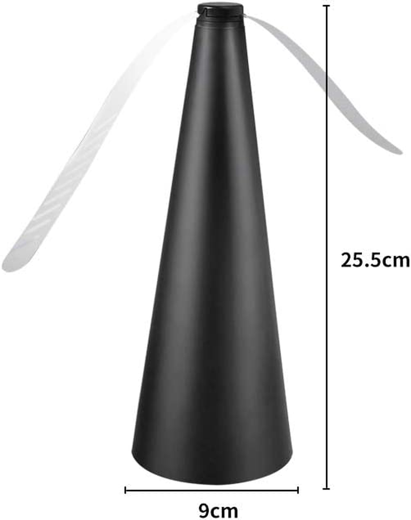 Lambu Fly Free Entertaining Chemical Trap Repellent Fly Fan Indoor Outdoor Home Black,Camping BBQ Food Mosquito Fruit Fly Portable Repeller Fans Safe Insect Killer image number 2