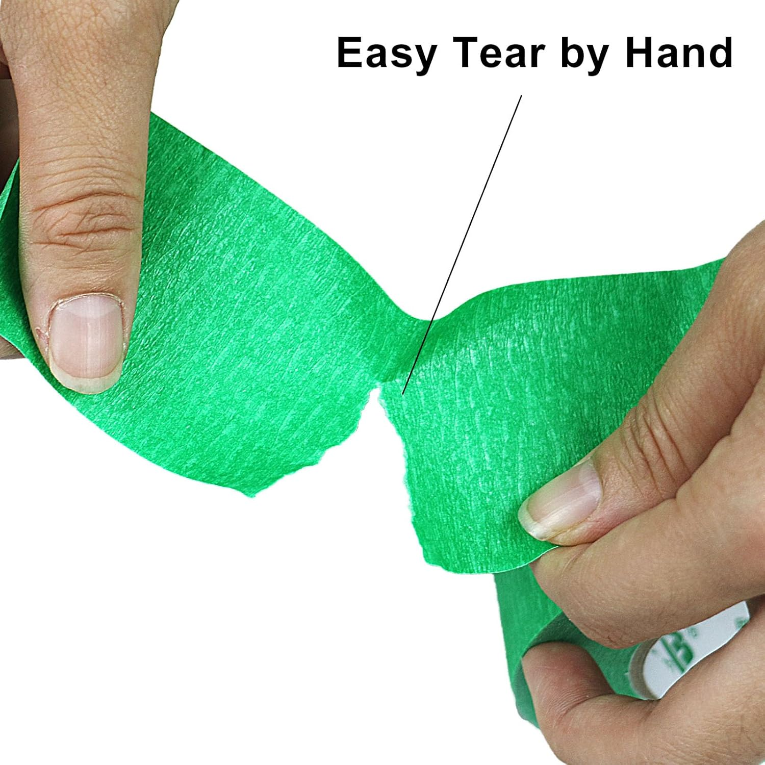 Green Masking Tape Decorative Writable Green Painters Tape for Arts & Crafts,2 Rolls Pack, 48Mm X 30M per Roll BOMEI PACK image number 2