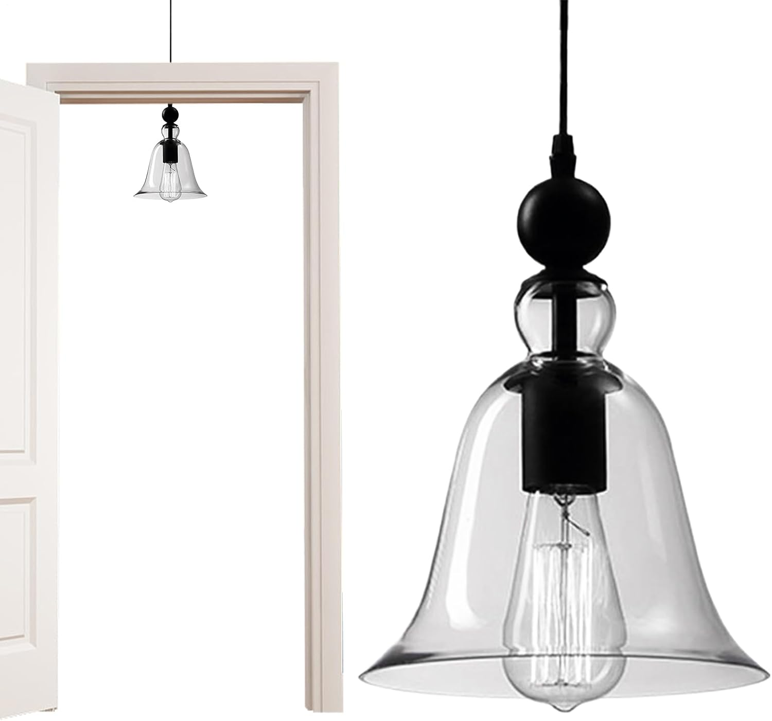 Generico Vintage Hanging Chandelier, Retro Ceiling Luminary Decorative Art | Rustic Hanging Lamp Soft Lighting for Entrance Porch Kitchen Stairs image number 1