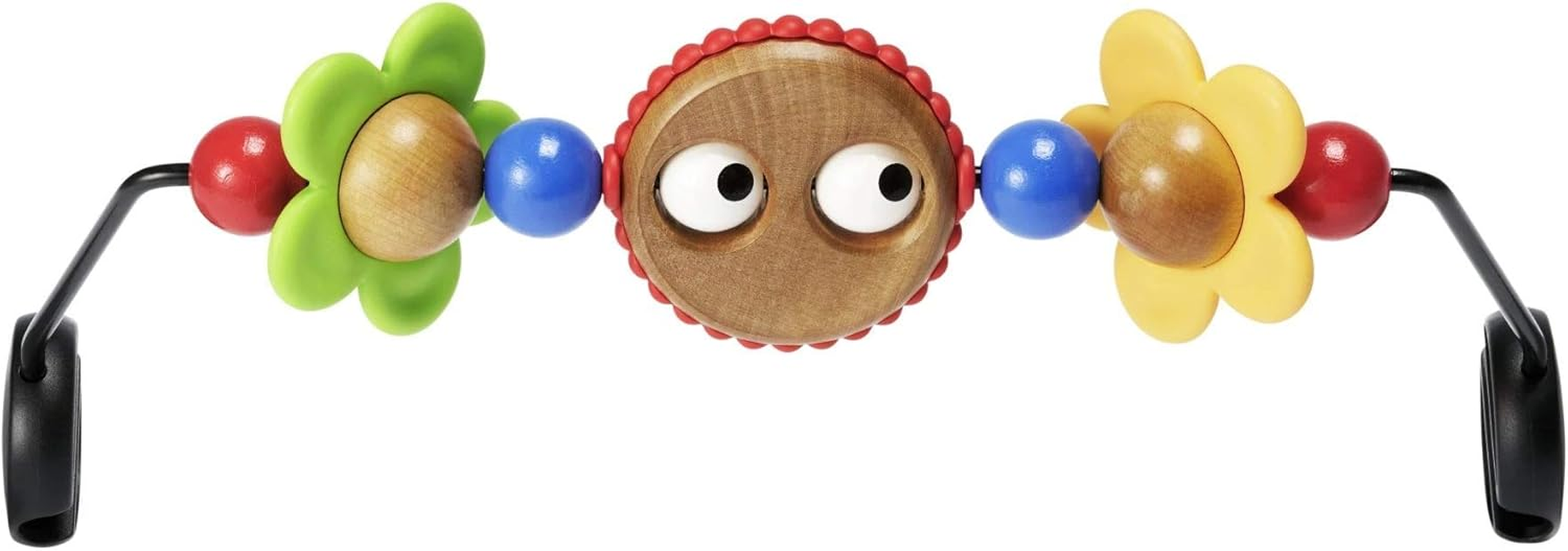 Babybj&ouml;rn BABYBJORN Wooden Toy for Bouncer - Googly Eyes (080500US) image number 1
