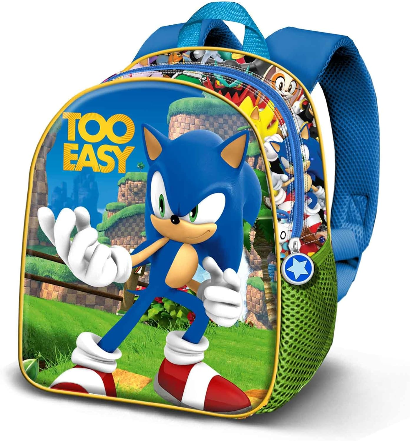 Karactermania Sonic the Hedgehog Easy-Elite 3D Backpack, Blue, 25 X 30 Cm, Capacity 7 L