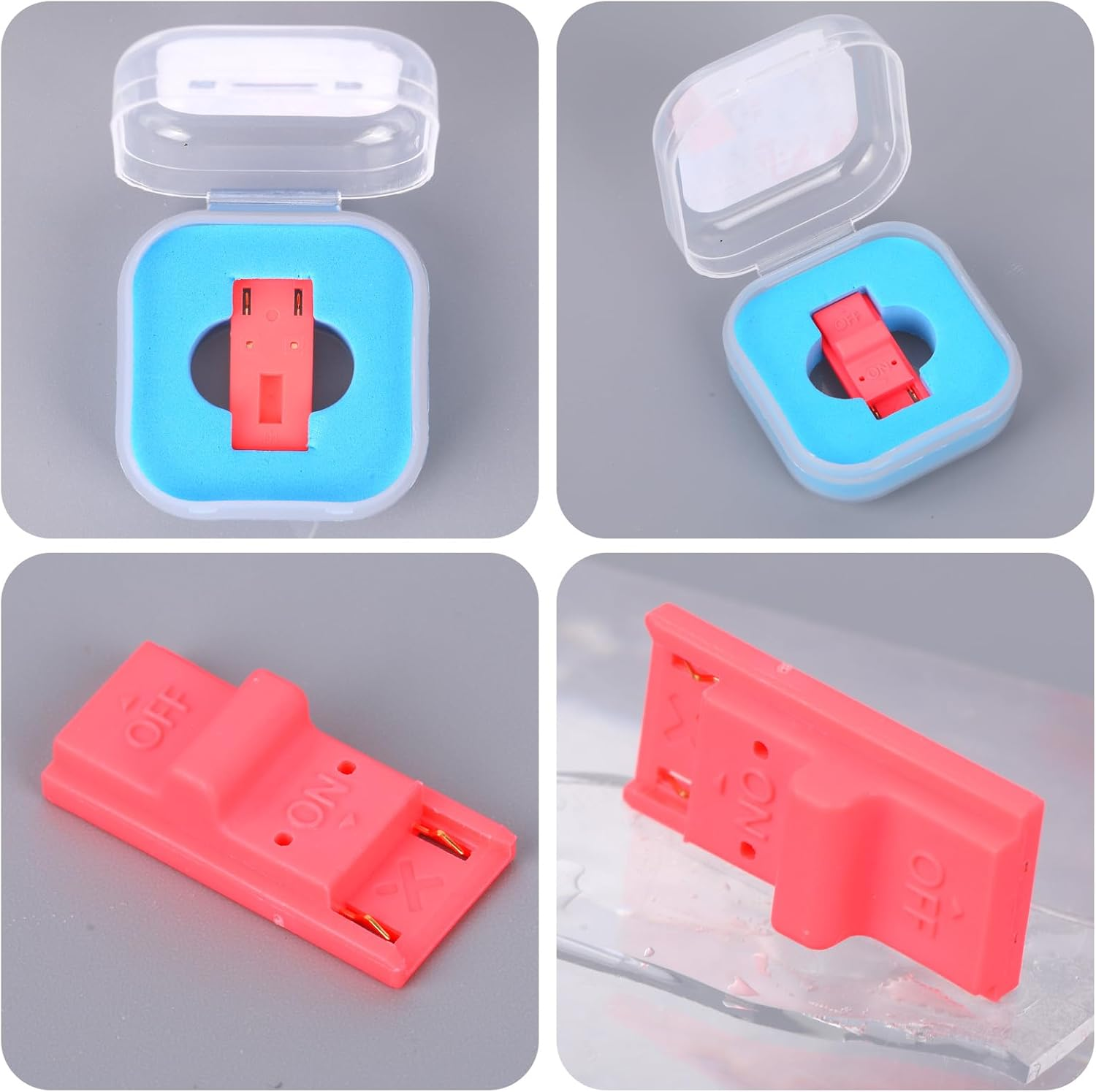 RCM Tool Clip, Plastic RCM Jig Clip Compatible with Switch Console Short Circuit Tool Switch Recovery Mode Accessories (Red) image number 3