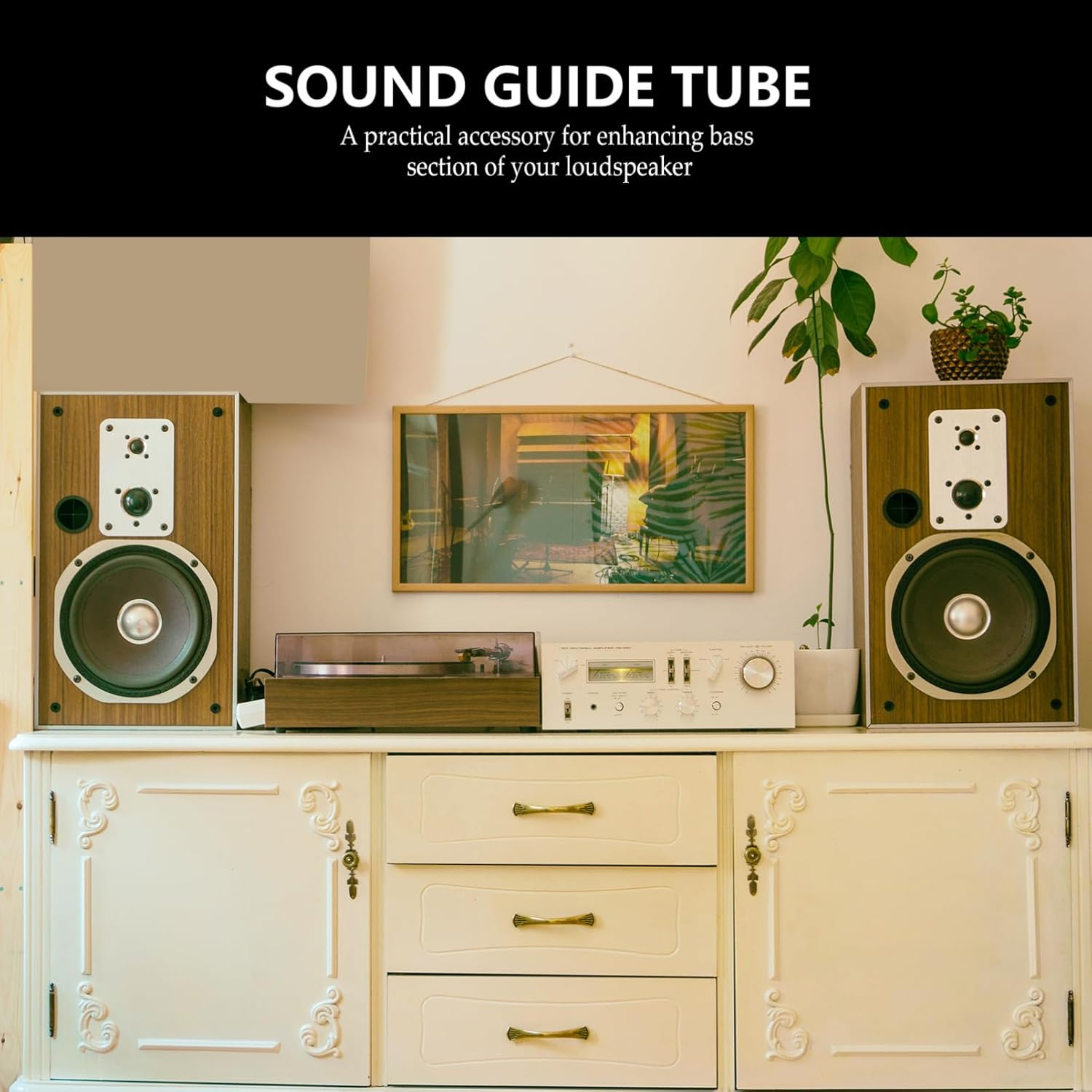 Happyyami 5Pcs Professional Audio Hair Dryer Speaker Port Tubes Speaker Air Ports Bass Improvement Easy Installation image number 6