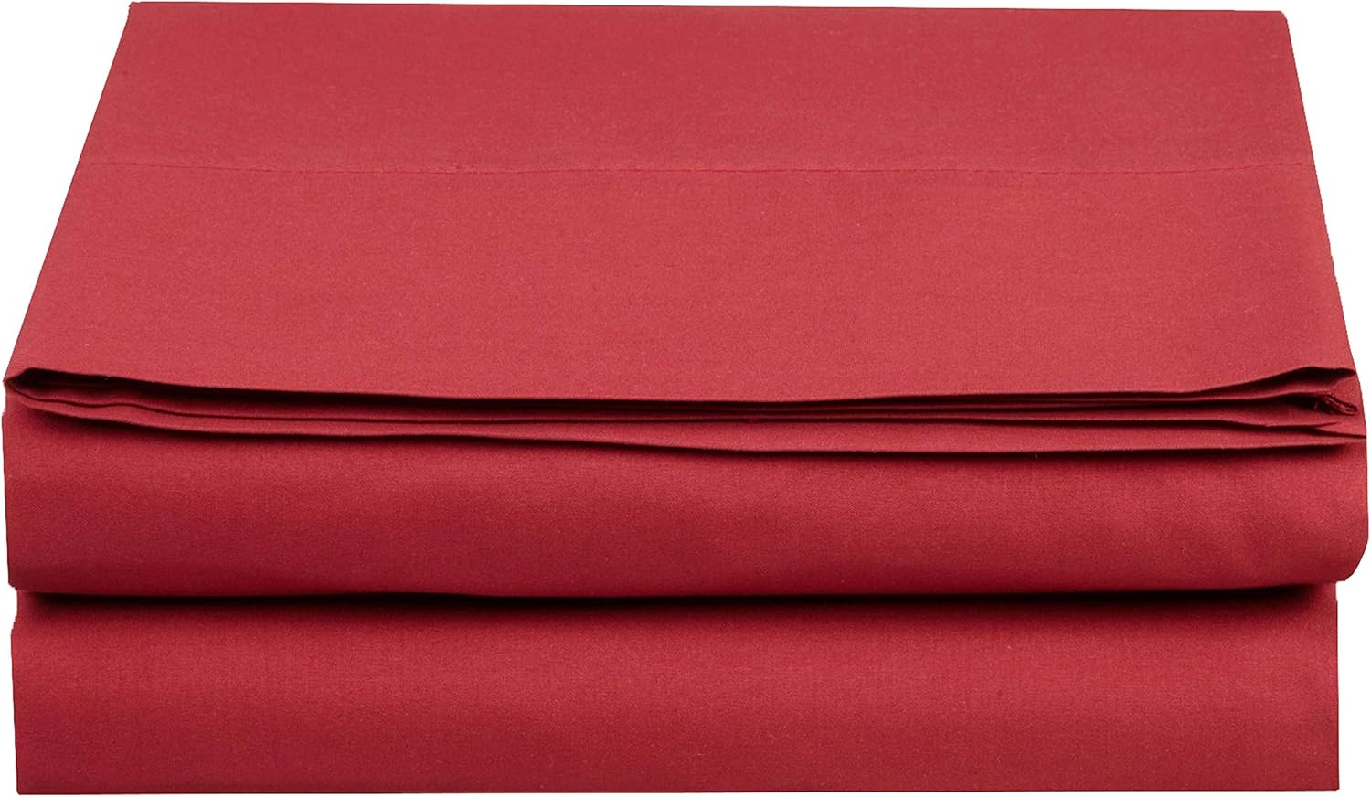 Elegant Comfort Premium Hotel Quality 1-Piece Flat Sheet, Luxury and Softest 1500 Premium Hotel Quality Microfiber Bedding Flat Sheet, Wrinkle-Free, Stain-Resistant, Full, Red