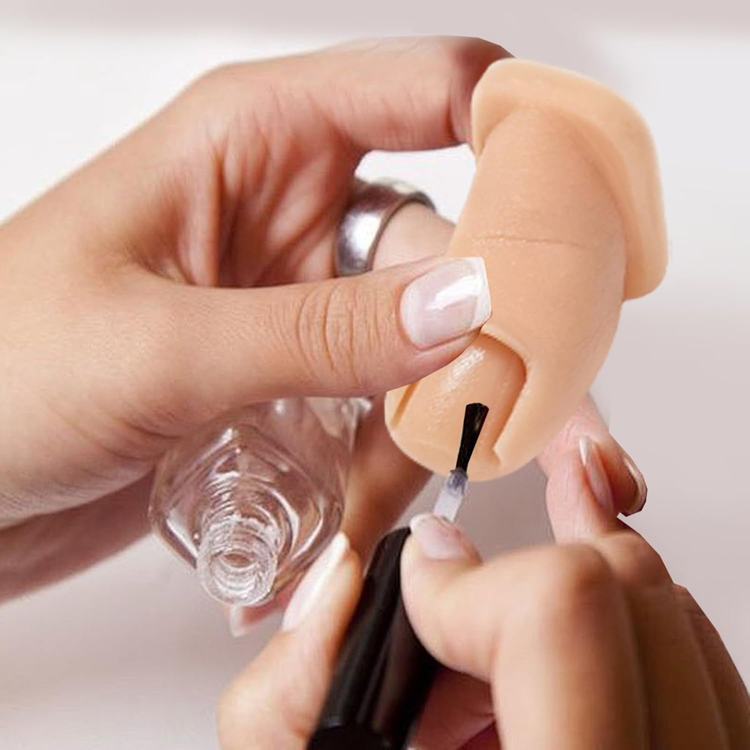 Silicone Toe Mannequin - Silicone Pedicure Practice Tool | Soft Toenail Simulator Fake Model Set of 2 for Pedicure Training Skill Enhancement image number 6