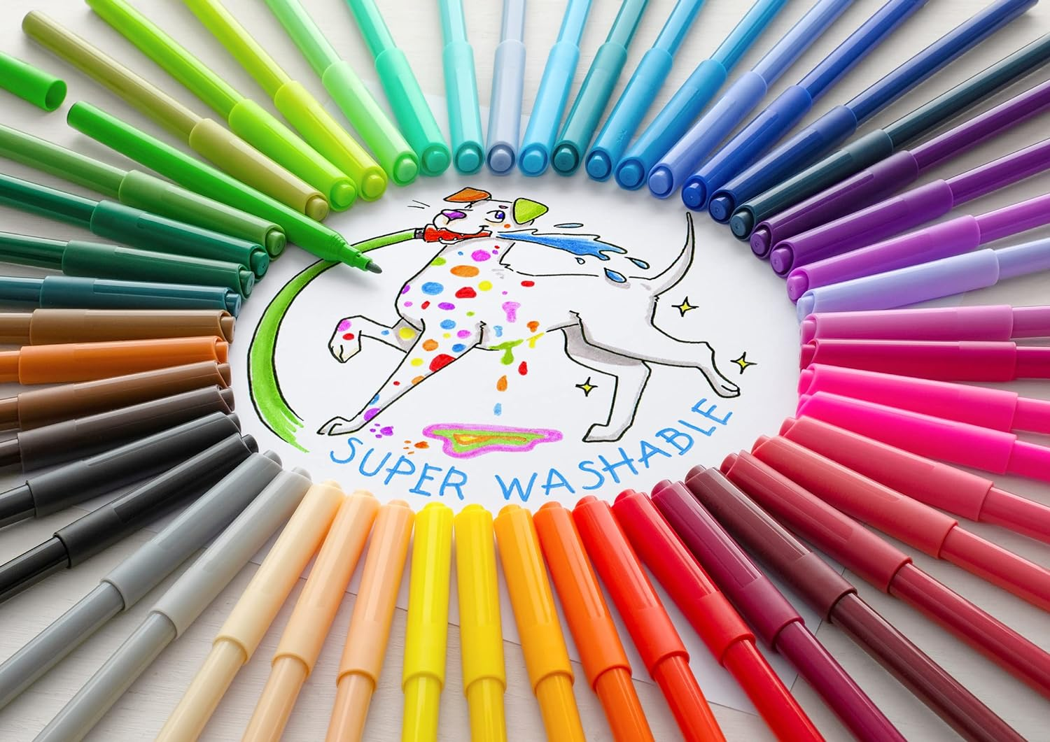 Faber-Castell Felt-Tip Colour Markers Assorted &ndash; Pack of 12