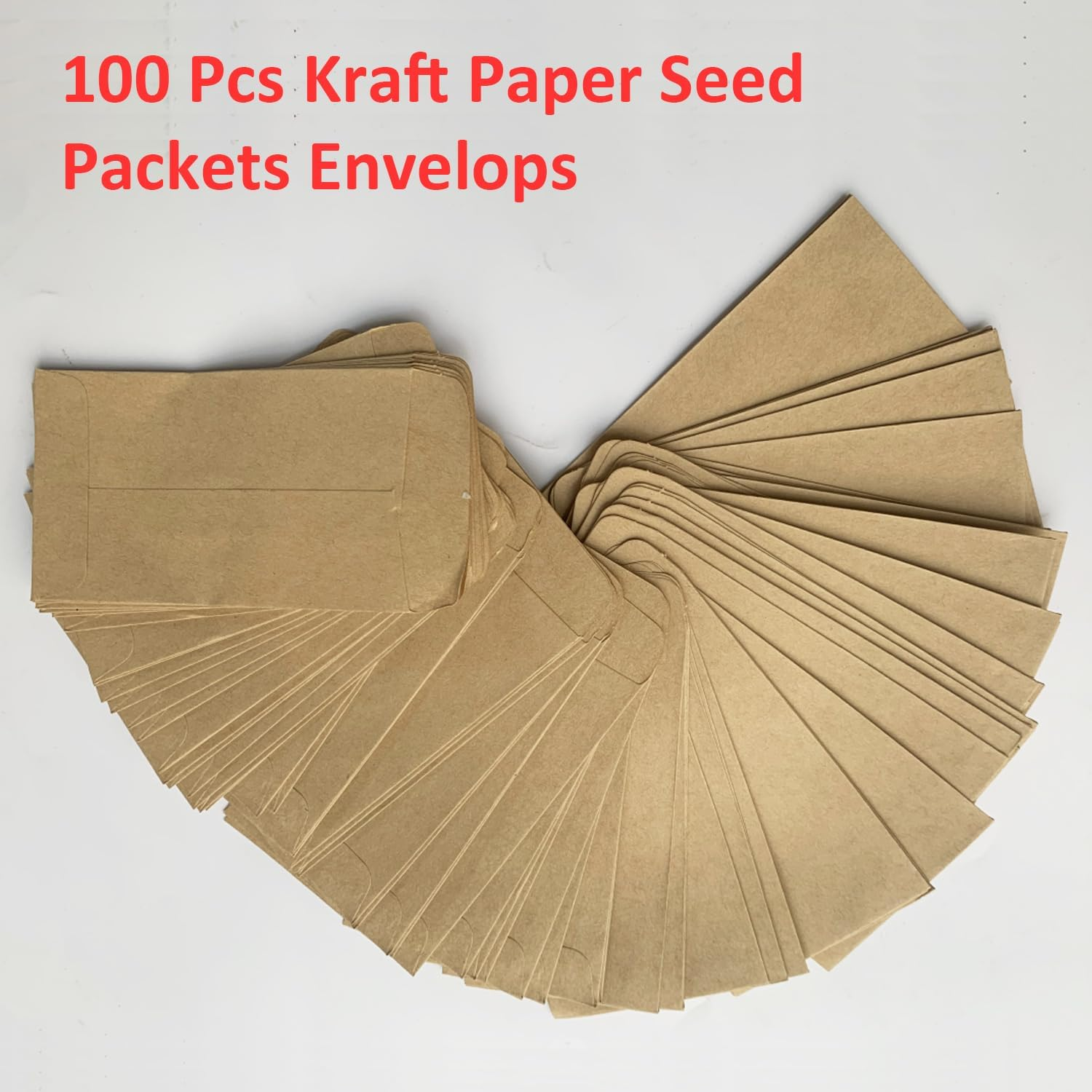 Paifeancodill Kraft Small Coin Envelopes, 100 Pcs Kraft Paper Seed Packets Envelops Self-Adhesive Seed Envelopes Mini Parts Small Items Stamps Storage Packets Envelopes for Garden,Office or Wedding image number 3