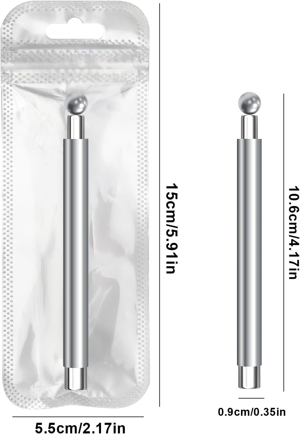 Zibeem Kitten Eye Magnet for Nails,Double-Tip Kitten Eye Magnet for Nails | Fingernails Polish Accessories Multi-Functional Manicure Art for Gathering Home Traveling Studio Salon image number 4