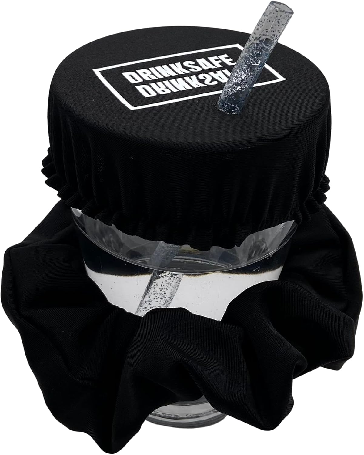 Drinksafe I Drug Glass Hair Scrunchie Reusable Leakproof for Parties and Festivals I Purple