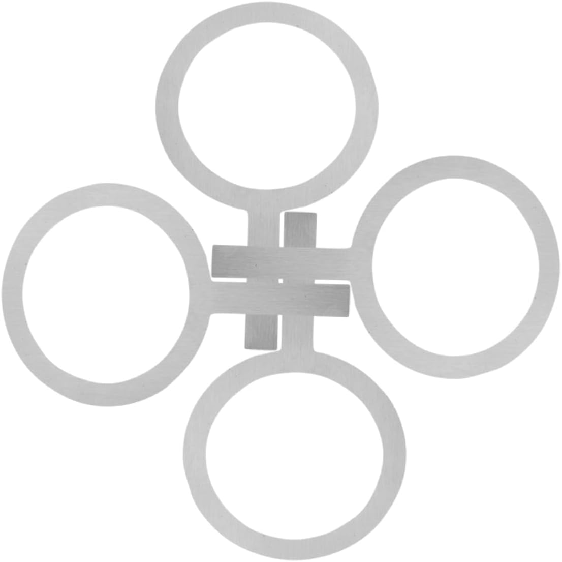 SHINEOFI 4Pcs Stainless Cup Rim Brulee Making Tool for Milk Tea and Espresso Heat Resistant Gasket Cover for Stylish Beverage Presentation Easy to Clean Design image number 6